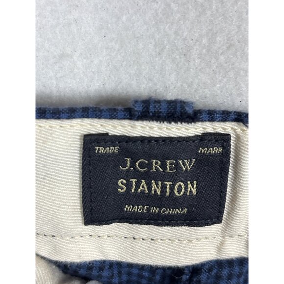 J. Crew Stanton Mens Blue Plaid Cotton Shorts Size 40 x 9 - Picture 7 of 11